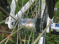 Shimano Nexus 3 speed hub gear - click to enlarge Shimano Nexus 3 speed hub gear