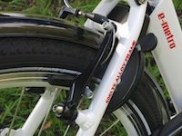 C lock and rear Tektro V brake - click to enlarge C lock and rear Tektro V brake