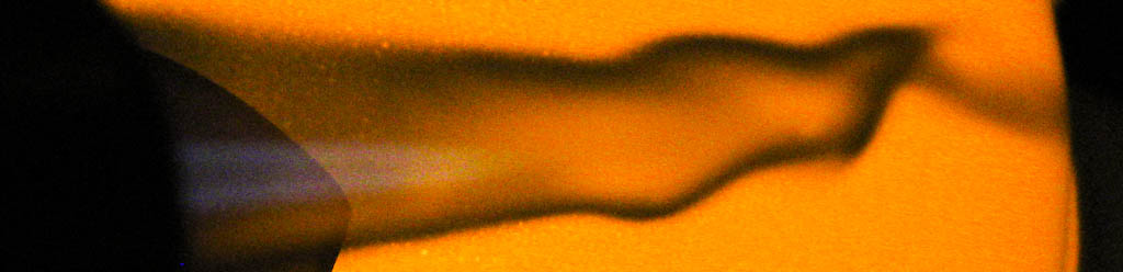 Black flame - Sodium lamp behind