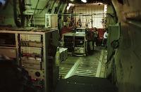 HP computers and atmospheric water experiment, looking aft