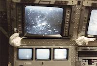 Eta Carinae Star field - screens are written on and the rags are for cleaning them