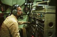 Astronomer, Scott Davis collecting data